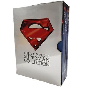 🍒 80's The Complete Superman Collection Box Set 4 DVD - Superman I, II, III, IV